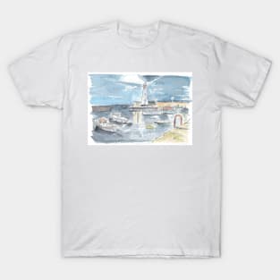 Donaghadee harbour at night T-Shirt